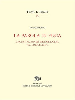 cover image of La Parola in fuga